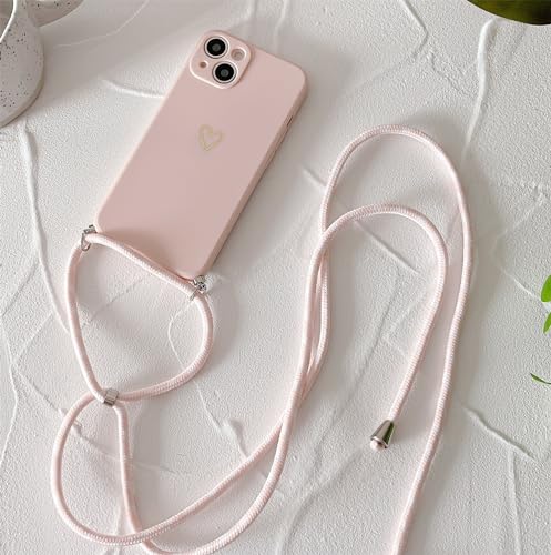 Alihtte Handykette für iPhone 12 Mini Hülle mit Band, Hülle für iPhone 12 Mini Ultra dünn Silicone Handyhülle mit Kordel TPU Bumper Schutzhülle zum Umhängen Abnehmbar Case für iPhone 12 Mini Rosa Alihtte Handykette für iPhone 12 Mini Hülle mit Band, Hülle für iPhone 12 Mini Ultra dünn Silicone Handyhülle mit Kordel TPU Bumper Schutzhülle zum Umhängen Abnehmbar Case für iPhone 12 Mini Rosa von Alihtte