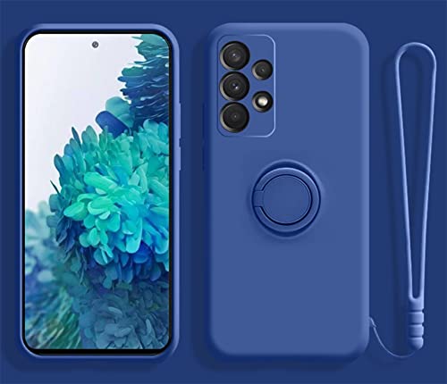 Alihtte Hülle für Samsung Galaxy A52 5G mit Band Kette, Handyhülle Schutzhülle mit 360 Grad Ring Ständer Stoßfest Silikon Bumper Cover Magnetischen Autohalterungen Hülle für Galaxy A52 5G, blau Alihtte Hülle für Samsung Galaxy A52 5G mit Band Kette, Handyhülle Schutzhülle mit 360 Grad Ring Ständer Stoßfest Silikon Bumper Cover Magnetischen Autohalterungen Hülle für Galaxy A52 5G, blau von Alihtte