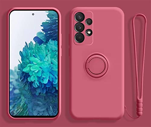 Alihtte Hülle für Samsung Galaxy A53 5G mit Band Kette, Handyhülle Schutzhülle mit 360 Grad Ring Ständer Stoßfest Silikon Bumper Cover Magnetischen Autohalterungen Hülle für Galaxy A53 5G, Rosenrot Alihtte Hülle für Samsung Galaxy A53 5G mit Band Kette, Handyhülle Schutzhülle mit 360 Grad Ring Ständer Stoßfest Silikon Bumper Cover Magnetischen Autohalterungen Hülle für Galaxy A53 5G, Rosenrot von Alihtte