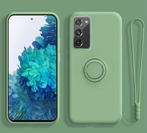 Alihtte Hülle für Samsung Galaxy S20 FE mit Band Kette, Handyhülle Schutzhülle mit 360 Grad Ring Ständer Stoßfest Silikon Bumper Cover Magnetischen Autohalterungen Hülle für Galaxy S20 FE, Matcha Alihtte Hülle für Samsung Galaxy S20 FE mit Band Kette, Handyhülle Schutzhülle mit 360 Grad Ring Ständer Stoßfest Silikon Bumper Cover Magnetischen Autohalterungen Hülle für Galaxy S20 FE, Matcha von Alihtte
