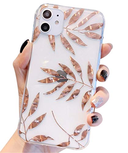 Alihtte Hülle für iPhone 11 Glitter Bling Mode Handyhülle TPU Silikon Weiche Schlank Marmor Schutzhülle Handytasche Flexibel Süße Cartoon Transparent Case Handy Hülle für iPhone 11 von Alihtte