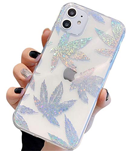 Alihtte Hülle für iPhone 12/12 Pro Glitter Bling Mode Handyhülle TPU Silikon Weiche Schlank Marmor Schutzhülle Handytasche Flexibel Süße Cartoon Transparent Case Handy Hülle für iPhone 12/12 Pro von Alihtte