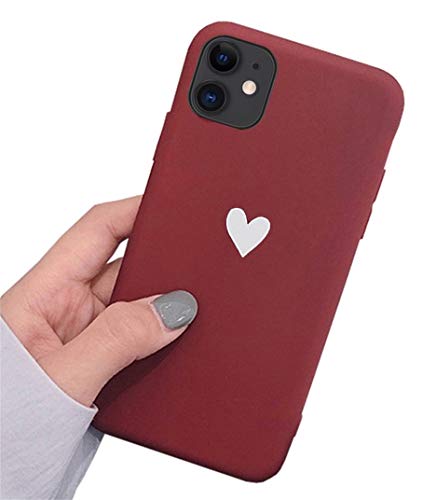 Alihtte Hülle für iPhone Se 2020 Hülle, Hülle für iPhone 7 HandyHülle Soft Flex Silikon Herz Case Ultradünn Handyhülle TPU Blumen Bumper Cover Schutz Tasche Schale Schutzhülle für Apple iPhone 8(4,7") von Alihtte