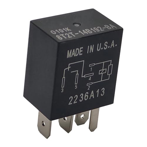 Relais 8T2T-14B192-BA 12VDC 30A 5 Pins Kfz-Relais Kompatibel mit G8HE-1C7T-R1-DC12 - Zuverlässiger OEM-Ersatz Relais 8T2T-14B192-BA 12VDC 30A 5 Pins Kfz-Relais Kompatibel mit G8HE-1C7T-R1-DC12 - Zuverlässiger OEM-Ersatz von Alikkash