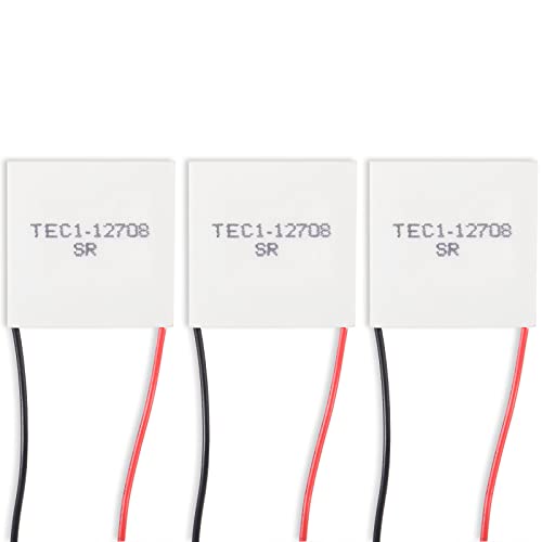 Alinan TEC1-12708 Halbleiter-Kühltabletten TEC1-12708 12 V 8 A Kühlkörper thermoelektrischer Kühler Kühler Peltierplattenmodul 40 x 40 mm, 3 Stück Alinan TEC1-12708 Halbleiter-Kühltabletten TEC1-12708 12 V 8 A Kühlkörper thermoelektrischer Kühler Kühler Peltierplattenmodul 40 x 40 mm, 3 Stück von Alinan
