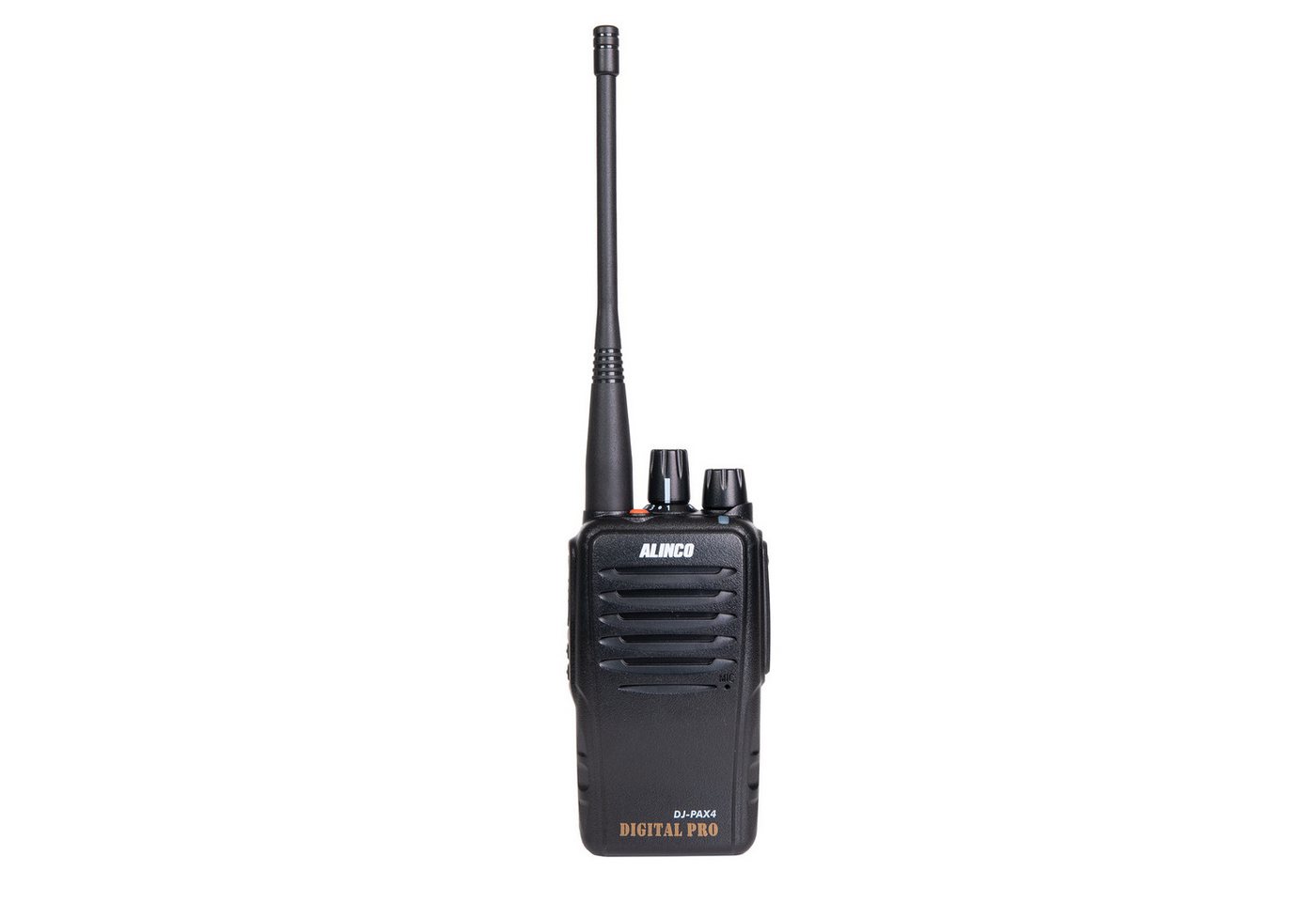 Alinco Funkgerät ALINCO DJ-PAX-4 wasserdichtes Digital-/Analog Funkgerät PMR-446, (1-St), 80 Kanäle insgesamt,VOX Handsfree – automatische Sprachübertragung von Alinco
