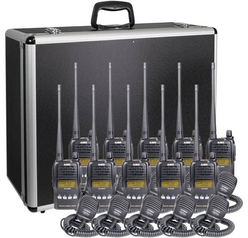 Alinco Walkie Talkie Alinco Team-Set DJ-A-446 EMS-76 150108 PMR-Handfunkgerät 10er Set von Alinco