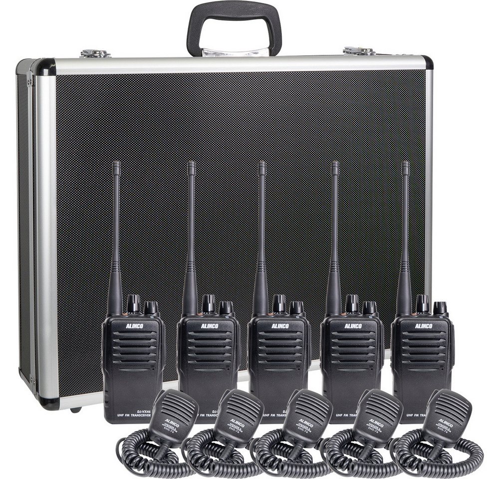 Alinco Walkie Talkie Alinco Team-Set DJ-VX-46 + EMS-76 150102 PMR-Handfunkgerät 5er Set Alinco Walkie Talkie Alinco Team-Set DJ-VX-46 + EMS-76 150102 PMR-Handfunkgerät 5er Set von Alinco