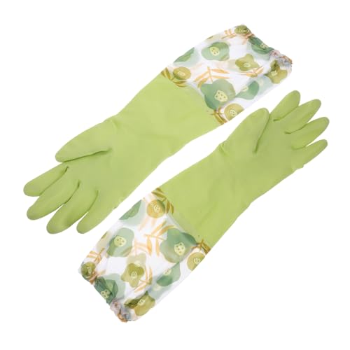 Alipis 1 Paar Wasserdichte Küchenhandschuhe Handschuhe Für Die Gastronomie Reinigungsmittel Haushaltsreinigungshandschuhe Handschuhe Grillen Polyvinylchlorid (pvc) Green von Alipis
