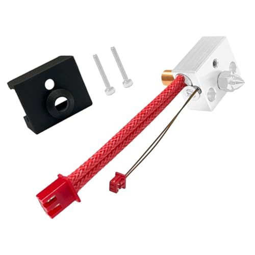 Alipis 1 Satz Hochtemperaturdüsen Düsenkopf 3D Drucker Werkzeugsatz 3D Druckextruder Messingdüse 3D Druckerzubehör 3D Drucker Extrudersatz 04 Mm Düse Chrom Zirkonium Kupfer von Alipis