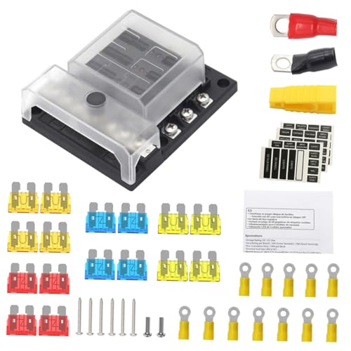 Alipis 1 Satz Sicherungshalter Batterieklemmeverteilungsblock Automatischer Sicherungsblock Verschmolzener Verteilerblock Kfz-ersatz-sicherungskästen Rostfreier Alipis 1 Satz Sicherungshalter Batterieklemmeverteilungsblock Automatischer Sicherungsblock Verschmolzener Verteilerblock Kfz-ersatz-sicherungskästen Rostfreier von Alipis