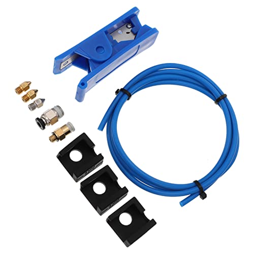 Alipis 1 Set 3D Druckerzubehör Gehäuserohr Extruderdüse Kleiner Einsatz 3D Druckerteile Silikonhülle Ptfe von Alipis