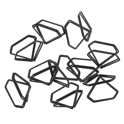 Alipis 10 Stück Visitenkartenhalter aus Metall Multi-Gebrauchspapierclips Visitenkartenanzeige Tischbildhalter Notizhalter aus Metall Büroklammern mittlerer Größe Black von Alipis