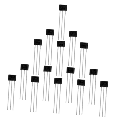 Alipis 15 Stück Hall-Effekt-Sensor Hallsensor Hall-Effekt-Schalter Hall-Effekt-Controller Transistoren-Sortiment-Kit Transistorbausatz Legierung Grau von Alipis