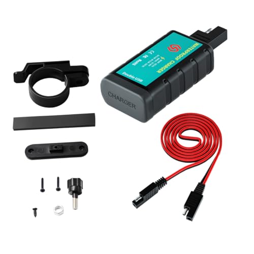Alipis 1Satz Dual USB Ladegerät mit Wasserdichter Abdeckung SAE Kabel für Smartphones GPS und Kameras Effiziente Ladekraft Sicherer Betrieb Alipis 1Satz Dual USB Ladegerät mit Wasserdichter Abdeckung SAE Kabel für Smartphones GPS und Kameras Effiziente Ladekraft Sicherer Betrieb von Alipis