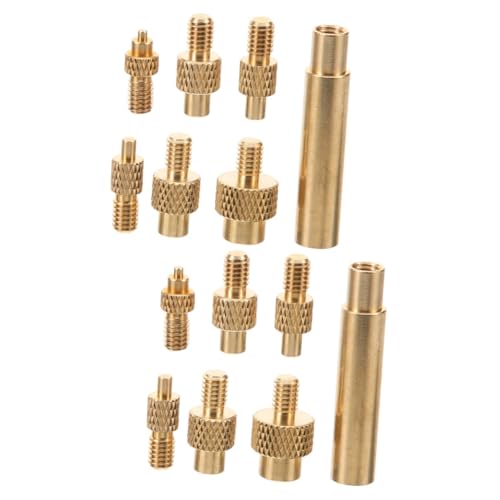 Alipis 2 Sätze Satz Mutterdruckkopf Mit Gewinde Einsätze Faden Nuss Werkzeug 3d-druckerteil 3d-druck-gewindeeinsatz Gewindeeinsatz Aus Messing Einbettungsmuttern Lötkolbenspitzen Golden von Alipis
