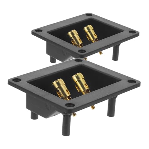 Alipis 2 Stück Box Desktop Konferenzterminals Lautsprecher Subwoofer Zubehör Geschlossener Korb Schraube Auto Audio Kabelverbinder Subwoofer Anschlussklemmen Für Funktelefone Silbereisen von Alipis