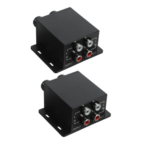 Alipis 2 Stück Car Audio Regler Universal Bassknopf Für Amp Bassknopf Für Auto Verstärker Universal Bass Reglerknopf Rca Bassknopf Car Audio Bass Reglerknopf Rca Lautstärkeregler von Alipis