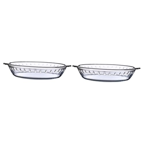 Alipis 2 Stück Runde Glas Auflaufform Grill Fisch Tablett Mikrowellen Platte Kochform Grillplatte Backblech Einweihungsgeschenk Glasgeschirr Gebackene Reisform Glas Backplatte Alipis 2 Stück Runde Glas Auflaufform Grill Fisch Tablett Mikrowellen Platte Kochform Grillplatte Backblech Einweihungsgeschenk Glasgeschirr Gebackene Reisform Glas Backplatte von Alipis