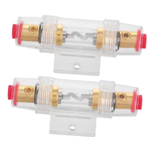 Alipis 2 Stück Sicherungssicherung Sicherung Car-Audio-sicherungshalterung Awg-Inline-sicherungshalter Auto-Stereo-sicherungsschutz Audiosicherungsgehäuse Zinklegierung Transparent von Alipis