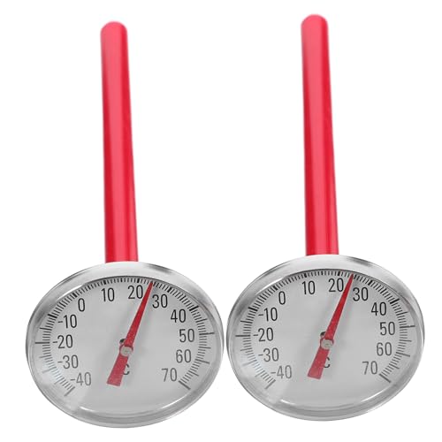 Alipis 2Stück Auto Thermometer für Klimaanlage Mechanisches Hygrometer ohne Batterie Innenraum Dekoration für Auto und Zuhause Temperaturmessung von Alipis
