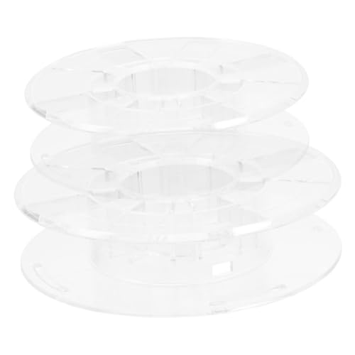 Alipis 2Stücke Filament Aufbewahrungsspulen Transparente Spulenhalter Für Effektives Filamentmanagement Kompakt Tragbar Stabil Für Reibungsloses Drucken von Alipis