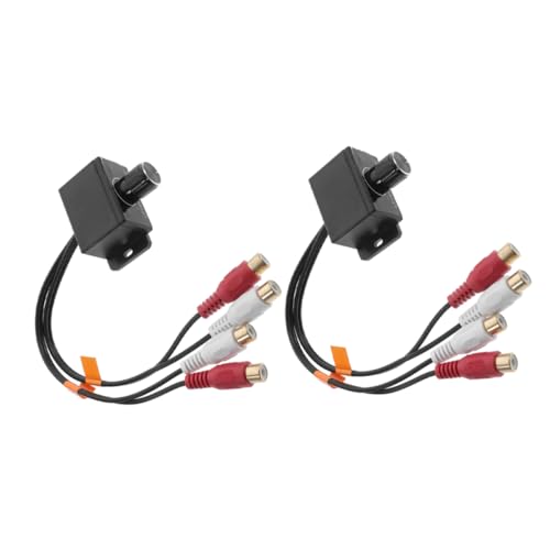 Alipis 2Stücke Rca Audioverstärker Mit Lautstärkeregler Und Bass Einsetzbar Für Auto Und Heimkino Rca Eingänge Und Ausgänge Einfache Installation von Alipis