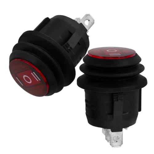 Alipis 2Stücke Wasserdichter Wippschalter Positionen Kippschalter für Auto Boot Lkw Schalter mit Pins Robustes Material Einfache Bedienung und Hohe von Alipis