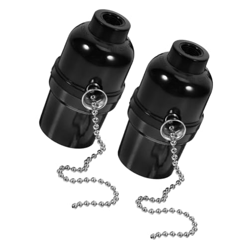 Alipis 2Stücke Zugketten Lampenfassung Metall Lampenfassung mit Standard Gewindesockel für Stehlampen Langlebig und Elegant Vielseitig Einsetzbar für Verschiedene von Alipis