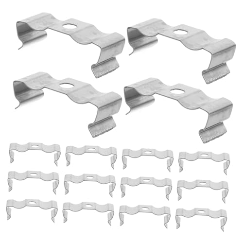 Alipis 30 Stück Klemmen Für Deckenlampen Clips Halterung Für LED Lichtröhre Haushaltslampen Clips Lampen Klemmhalterung Clip Für Decken Lichtröhre Leuchtmittelhalter Manganstahl von Alipis