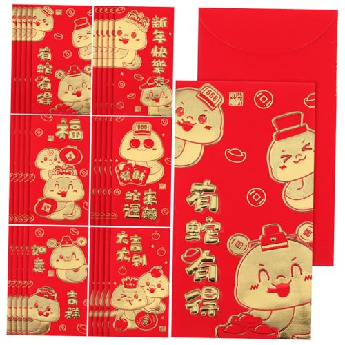 Alipis 36 Stück Cartoon-schlange-tierkreis-roter Umschlag Rotes Paket Party Umschläge Mond- Frühling Festival Red Envelope Begrüßen Vorabend Gelegenheit Einladung Hongbao Hong Bao Papier Alipis 36 Stück Cartoon-schlange-tierkreis-roter Umschlag Rotes Paket Party Umschläge Mond- Frühling Festival Red Envelope Begrüßen Vorabend Gelegenheit Einladung Hongbao Hong Bao Papier von Alipis