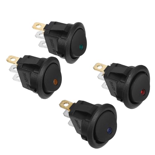 Alipis 4 Stück Austausch Des Wippschalters Wippschalterhalterung Marine-wippschalter Lichtleistenschalter Kleiner Wippschalter Licht-wippschalter Wippschalter Im Auto Wippschalter 12v von Alipis
