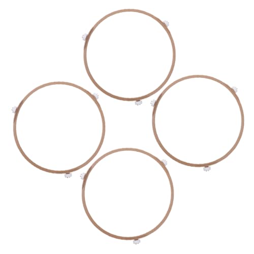 Alipis 4 Stück Ständer für Mikrowellenherde mikrowelle zubehör Mikrowellen-Plattenspieler-Ring Mikrowellenrollenring Ofenzubehör rotierende Rollenhalterung Mikrowellentablettboden von Alipis