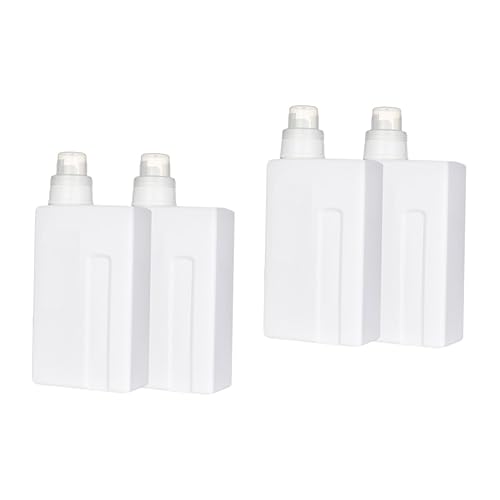 Alipis 4 Stück Waschmittelflasche Kunststoffbehälter Waschmittelbehälter für Pulver Shampoo Lotion Unterflasche leere Emulsionsflaschen Auslaufsicher Container Wasserspender Halterung von Alipis