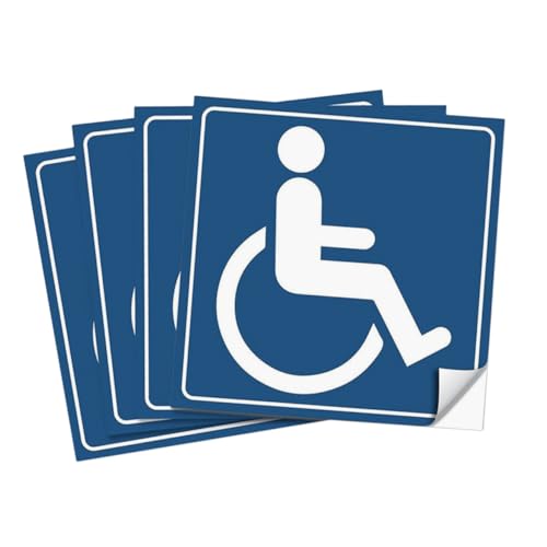 Alipis 4 Stück -Zugangsschild Behindertenaufkleber Abdeckungen für Mobilitätsroller Auto Aufkleber Hilfsgüter für Menschen mit Behinderungen Türschild Vinyl Blue Alipis 4 Stück -Zugangsschild Behindertenaufkleber Abdeckungen für Mobilitätsroller Auto Aufkleber Hilfsgüter für Menschen mit Behinderungen Türschild Vinyl Blue von Alipis