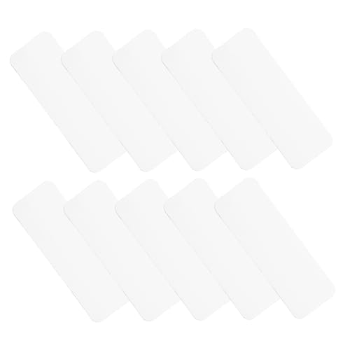Alipis 54 Stück Trockener Lösche Magnete Name Etiketten Löschbar Planke Schmucklos Kühlschrankmagnet Nachricht Tag-board Whiteboard-magnete Magnetisches Material Weiß von Alipis