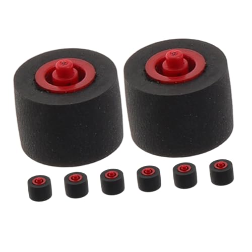 Alipis 8 Stück Druckwalze Schreiber-Andruckrolle Andruckrollenkassette Andruckrollenrad Kassettenrekorder Andruckrollengummi Schreibermaschine Andruckrolle Andruckrollenbaugruppe Plastik von Alipis
