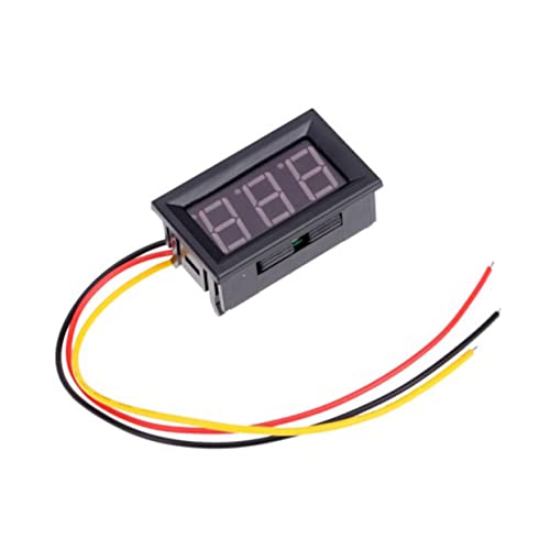 Alipis 99.9V Dc Voltmeter Mit LCD Digitalanzeige Präzise Spannungsmessung Für Lithium Und Batterien Für Motorräder Und Automobile Automatische Dezimalpunktanpassung von Alipis