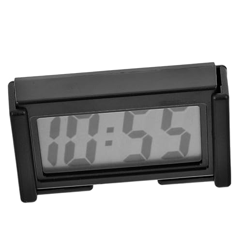 Alipis Autobagestuhr Digitale Uhr Mini Digitaluhr Borduhr automatische Mini-Uhr Uhr für Auto Dash dashcam auto Autouhren für das Armaturenbrett Kleine Digitaluhr fürs Auto Plastik Schwarz von Alipis