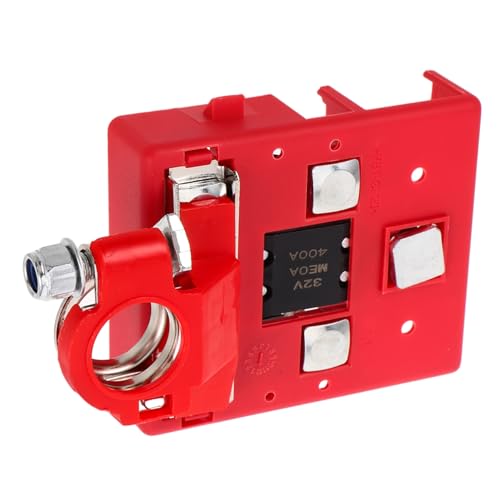 Alipis Batterieklemmen Batterieverbinder Batteriekabelenden Batterieklemmen Verteilerblock Verteilerblock Car Audio Batterieklemmenblock Batterieklemmen Messing Verzinkt Rot von Alipis