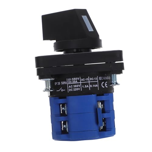 Alipis Batteriewahlschalter Universal Drehumschalter Drehschalter Motorwendeschalter Handschalter Generator Transferschalter Handumschalter Generatorschalter PC Alipis Batteriewahlschalter Universal Drehumschalter Drehschalter Motorwendeschalter Handschalter Generator Transferschalter Handumschalter Generatorschalter PC von Alipis