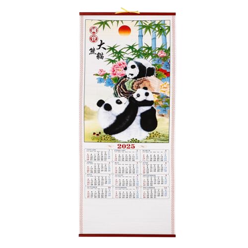 Alipis Chinesischer Wandkalender 2025 Sternzeichen-Schlangen-Wandkalender Chinesischer Glückskalender Jahr Der Schlange Monatskalender Mondkalender Fengshui-Kalender Für Viel Glück von Alipis