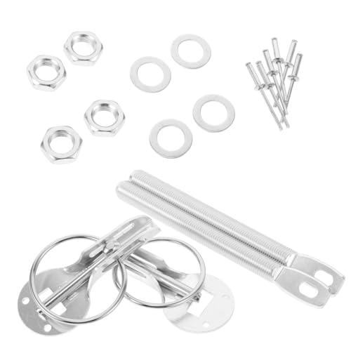 Alipis Haubenschloss Entriegelungsgriff der Haubenverriegelung Universal-Radschlossschlüssel Kit für bündige Haubenverriegelung und Stift Haubenöffnerriegel Aluminiumlegierung Silber Alipis Haubenschloss Entriegelungsgriff der Haubenverriegelung Universal-Radschlossschlüssel Kit für bündige Haubenverriegelung und Stift Haubenöffnerriegel Aluminiumlegierung Silber von Alipis