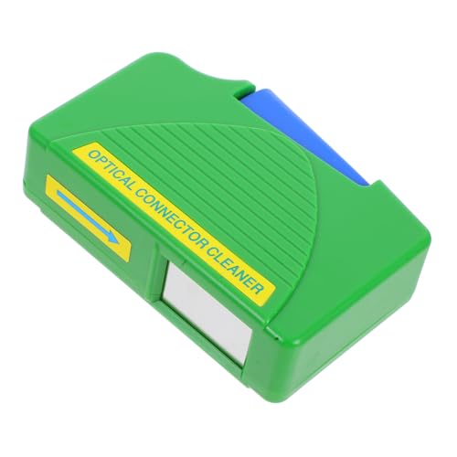 Alipis Kasten Glasfaser-Reinigungsbox optisches Reinigungswerkzeug Glasfaserreiniger Reinigungswerkzeuge für Glasfaser Tücher für optische Fasern Glasfaser-Reinigungsset Textilfaser Grün von Alipis