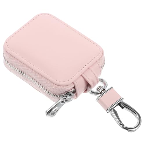 Alipis Kopfhörer Fall Autoschlüsselkoffer Brieftaschenschlüsselkette Auto-fob-Halter Schlaufenetui Auto-fob-Fall Geldbörse Für Damen Autoschlüsseletui Aus Leder Kunstleder Rosa von Alipis