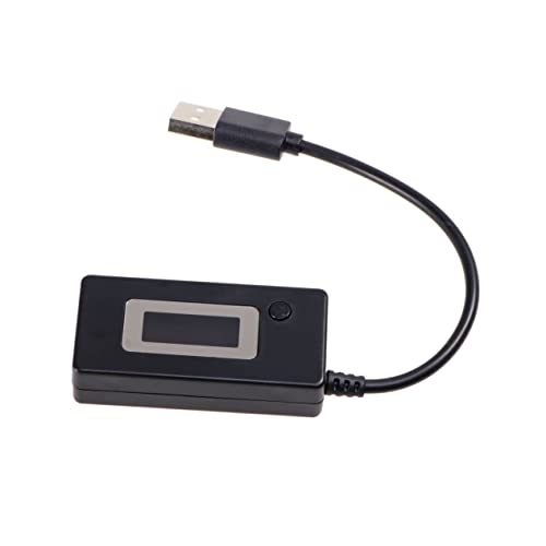 Alipis LCD USB Spannungsstromprüfgerät Tragbares Messgerät Für Smartphones Powerbanks Mit LCD Anzeige Misst Spannung Strom Bis Schwarz von Alipis