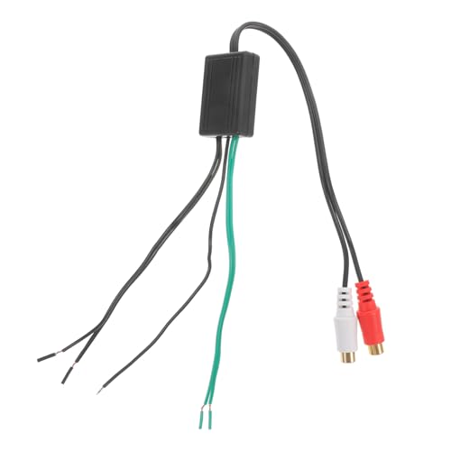 Alipis Lautsprecherkabeladapter Audiokabel Auto-Stereoanlage Stereo-Auto Audio- Autoradio System Ersatz Lautsprecherkabel im Auto Stereo-Subwoofer-Kabel Plastik Schwarz von Alipis