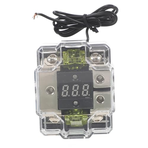 Alipis Sicherungshalter Sicherungsblock Verstärker Audio- Sicherungsautos vergoldet Verteilerblock Auto-Audio Verteilerblock für Auto-Audio Kunststoff Black von Alipis