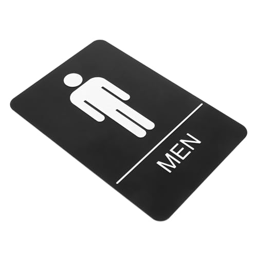 Alipis Toilettenschild badezimmer schild Toilette Vinyl -Aufkleber Toilette Wanddekoration WC-Türschilder besetztes Badezimmerschild Badezimmerschilder Toilette Zeichen Acryl Black von Alipis