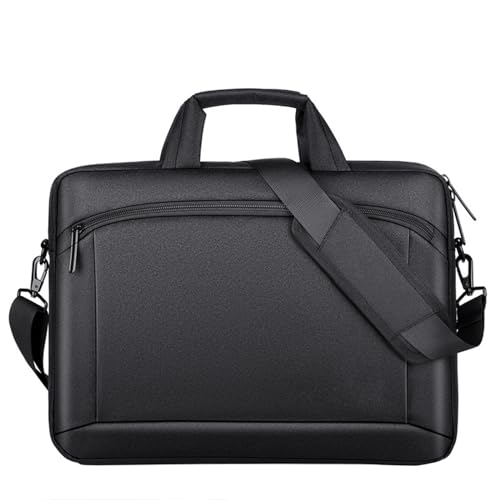 Aliuciku 13 14 15 Zoll Laptop Tasche Umhängetasche Aktentasche Schultertasche Notebooktasche Business Büro Reisen (Color : Black, Size : 14-inch) von Aliuciku